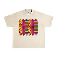 Sandshell Pink Leopard Serape Brush Strokes Urban Heavy Tee - Bettercallsaul