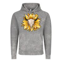 Cloud Rock sunflower bull skull Vintage Hoodie - JahusDesignShop