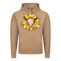 Vintage Coffee sunflower bull skull Vintage Hoodie - JahusDesignShop