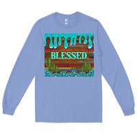 Colony Blue blessed annd cactus with gemstone tumbler Long Sleeve Tee - Artiststas