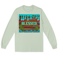 Matcha blessed annd cactus with gemstone tumbler Long Sleeve Tee - Artiststas
