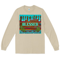 Mushroom blessed annd cactus with gemstone tumbler Long Sleeve Tee - Artiststas