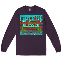 Plum blessed annd cactus with gemstone tumbler Long Sleeve Tee - Artiststas