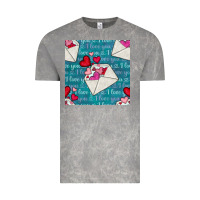 Cloud Rock valentines day envelope with hearts Vintage Tee - BundleAndBundleShop
