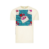 Vintage Arctic valentines day envelope with hearts Vintage Tee - BundleAndBundleShop