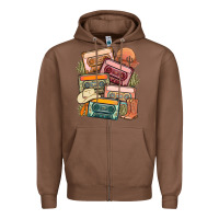 Chestnut customized country cassette tapes Zipper Hoodie - MaliasSmallBusiness