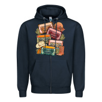 Customized Country Cassette Tapes Zipper Hoodie | Teevron