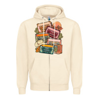 Sandshell customized country cassette tapes Zipper Hoodie - MaliasSmallBusiness