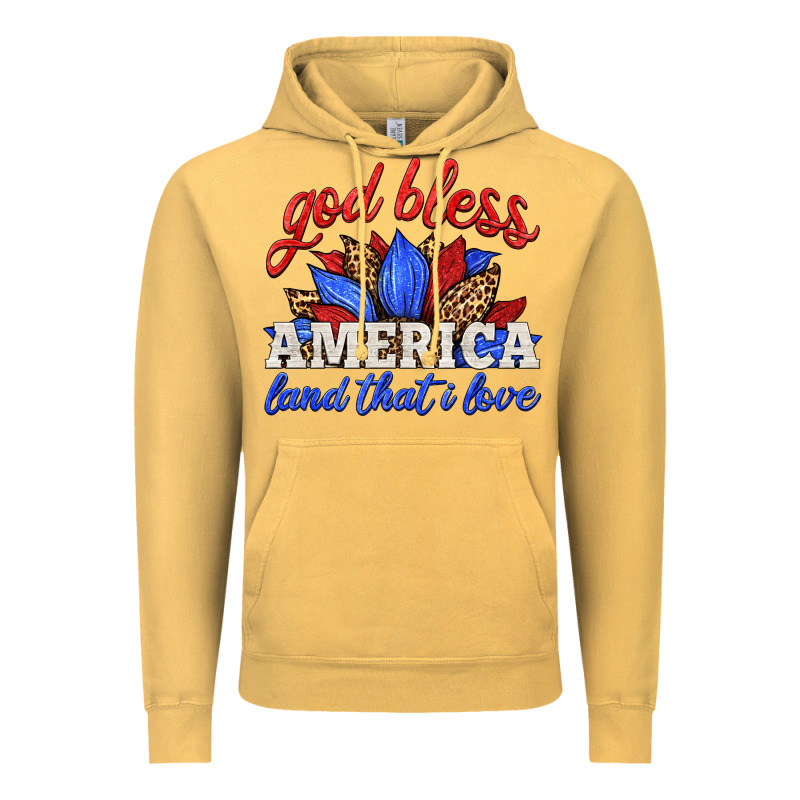 God Bless America Land That I Love Vintage Hoodie by HRA Design Shop | Teevron