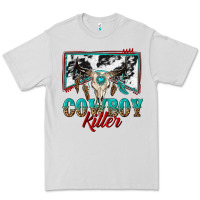 Dove Grey cowboy killer Premium Tee - texasbilliewilder