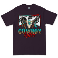 Plum cowboy killer Premium Tee - texasbilliewilder