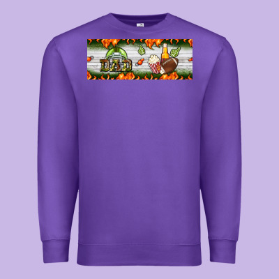 Football Dad Premium Sweatshirt Designed By Bundleandbundleshop