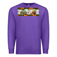 Purple football dad Premium Sweatshirt - BundleAndBundleShop