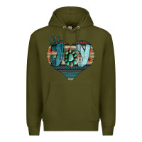 Army Green Oh Joy Love Premium Hoodie - Bettercallsaul