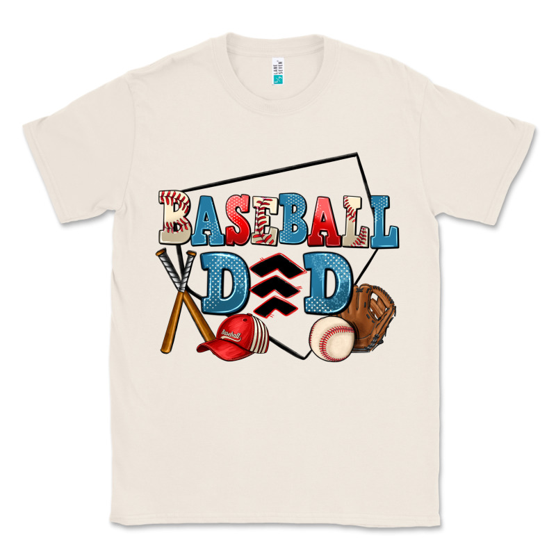 Baseball Dad Classic Tee by AdoDesignShop | Teevron