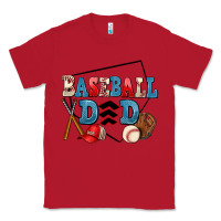 Red baseball dad Classic Tee - AdoDesignShop