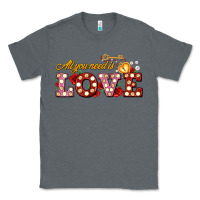 Charcoal Heather all you need is love Classic Tee - AdoDesignShop