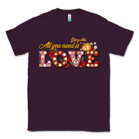 Plum all you need is love Classic Tee - AdoDesignShop