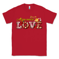 Red all you need is love Classic Tee - AdoDesignShop