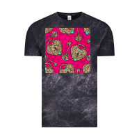 Cloud Black valentines day lock and key seamless pattern Vintage Tee - BundleAndBundleShop