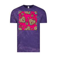 Cloud Purple valentines day lock and key seamless pattern Vintage Tee - BundleAndBundleShop