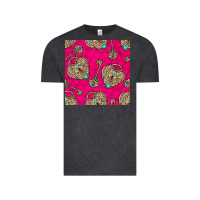 Vintage Black valentines day lock and key seamless pattern Vintage Tee - BundleAndBundleShop