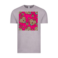 Vintage Zinc valentines day lock and key seamless pattern Vintage Tee - BundleAndBundleShop