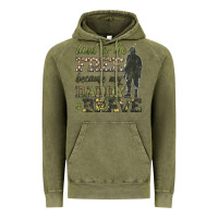 Vintage Olive land of the free because my daddy is brave Vintage Hoodie - HRA Design Shop