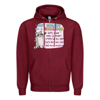 Burgundy just realized im a raccoon Zipper Hoodie - MaliasSmallBusiness