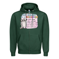 Sports Green just realized im a raccoon Zipper Hoodie - MaliasSmallBusiness