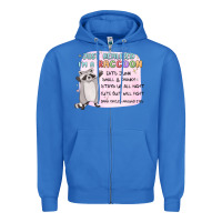 True Royal just realized im a raccoon Zipper Hoodie - MaliasSmallBusiness