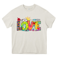 Cream love nurse summer Heavy Core Tee - RanaPortraitStore