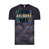 Cloud Black i teach ausome kids Vintage Tee - AdoDesignShop