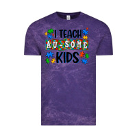 Cloud Purple i teach ausome kids Vintage Tee - AdoDesignShop