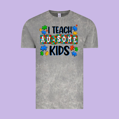 I Teach Ausome Kids Vintage Tee Designed By Adodesignshop