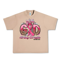 Burro breast cancer with god all things are possible Urban Heavy Tee - Artiststas