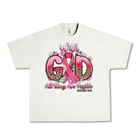 Pistachio breast cancer with god all things are possible Urban Heavy Tee - Artiststas