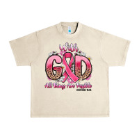 Sandshell breast cancer with god all things are possible Urban Heavy Tee - Artiststas