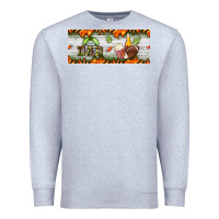 Heather Grey football dad Premium Sweatshirt - BundleAndBundleShop