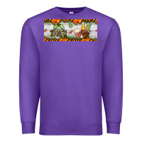 Purple football dad Premium Sweatshirt - BundleAndBundleShop