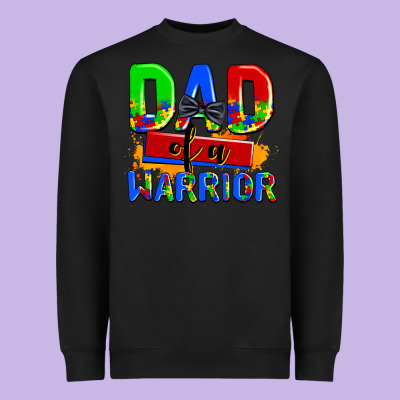 Dad Of A Warrior Heavyweight Sweatshirt Designed By Adodesignshop
