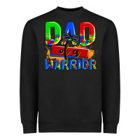 Black dad of a warrior Heavyweight Sweatshirt - AdoDesignShop