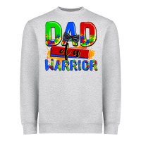 Heather Grey dad of a warrior Heavyweight Sweatshirt - AdoDesignShop