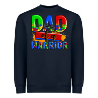 Navy dad of a warrior Heavyweight Sweatshirt - AdoDesignShop
