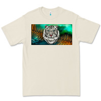 Bone white tiger forest license plate Premium Tee - RanaPortraitStore