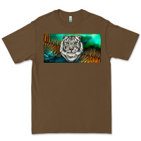 White Tiger Forest License Plate Premium Tee | Teevron
