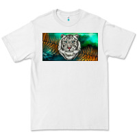 White white tiger forest license plate Premium Tee - RanaPortraitStore