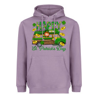 Lavender Happy St. Patricks Day Heavyweight Hoodie - BundleAndBundleShop