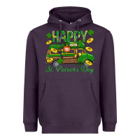 Plum Happy St. Patricks Day Heavyweight Hoodie - BundleAndBundleShop