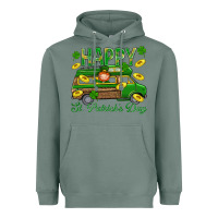 Sage Happy St. Patricks Day Heavyweight Hoodie - BundleAndBundleShop